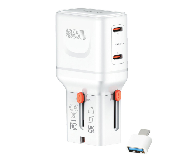 4smarts World Travel Adapter Nomad Pocket 65W biały - 1512662 - zdjęcie 2